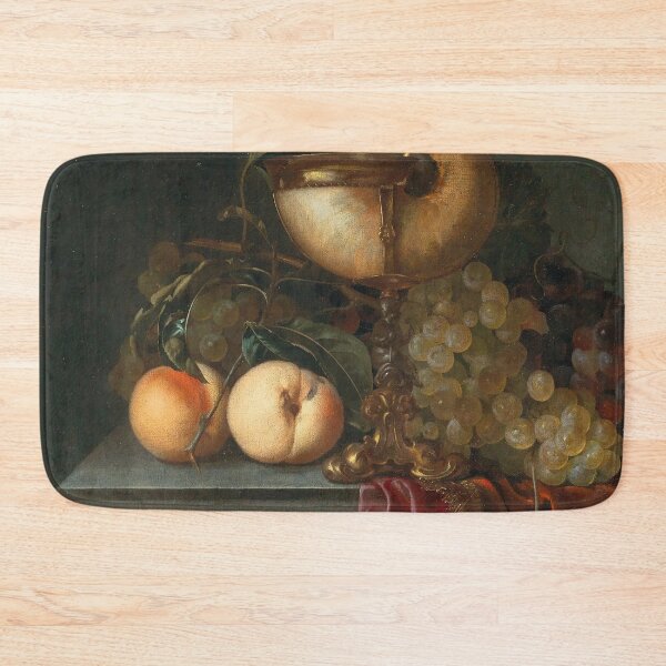 Item preview, Abraham de Lust (Dutch, c. 1650-after 1659) - Still life with a Nautilus cup, grapes and peaches designed and sold by VISIBLECREATION.