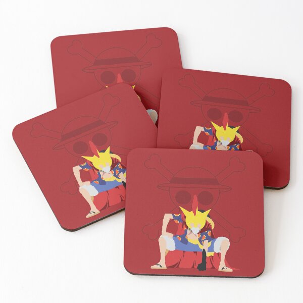 Item preview, Luffy lucy red one piece manga minimalist design art designed and sold by LeCoffre.