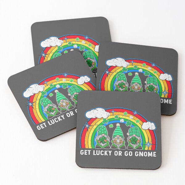 Item preview, Lucky Gnome St Patricks Day Distressed Rainbow designed and sold by Rabbitti.