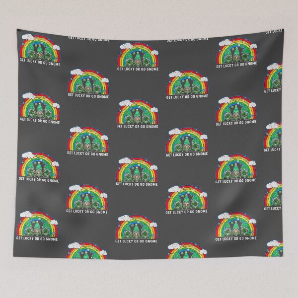 Item preview, Lucky Gnome St Patricks Day Distressed Rainbow designed and sold by Rabbitti.