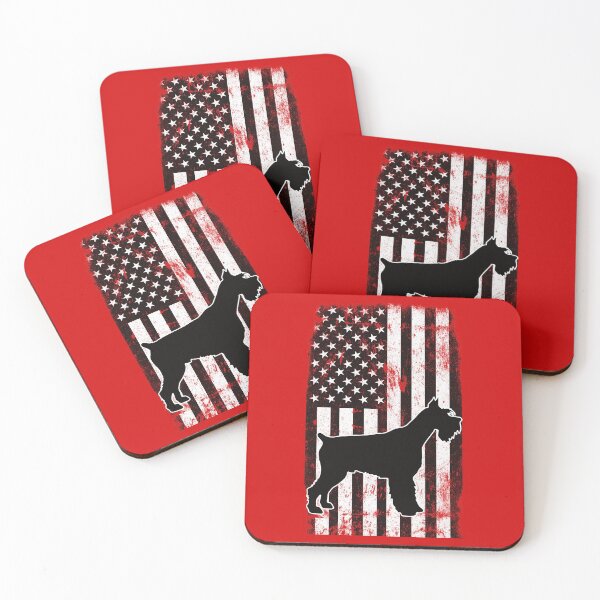 Item preview, Miniature schnauzer american flag grunge style designed and sold by adamartz.