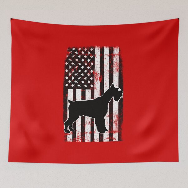 Item preview, Miniature schnauzer american flag grunge style designed and sold by adamartz.