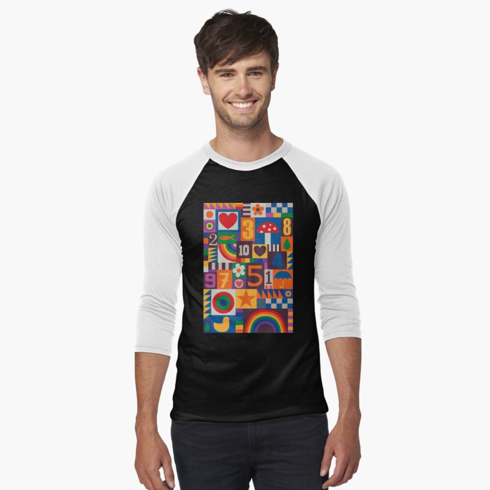 Item preview, Baseball ¾ Sleeve T-Shirt designed and sold by Cecca-Designs.
