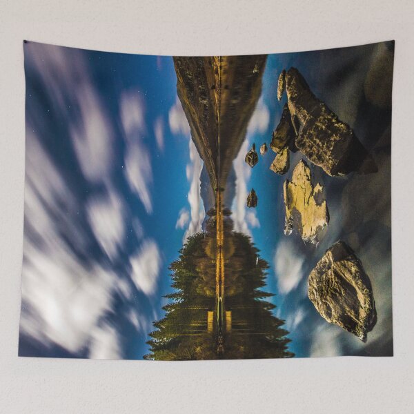 Item preview, Lake Mymbyr and Snowdon at night (Landscape) designed and sold by LluniauDafyddEm.