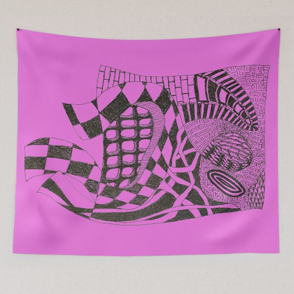 Artikelvorschau, Tanzendes Banner Fuchsia entworfen und verkauft von Karen Eutemey.