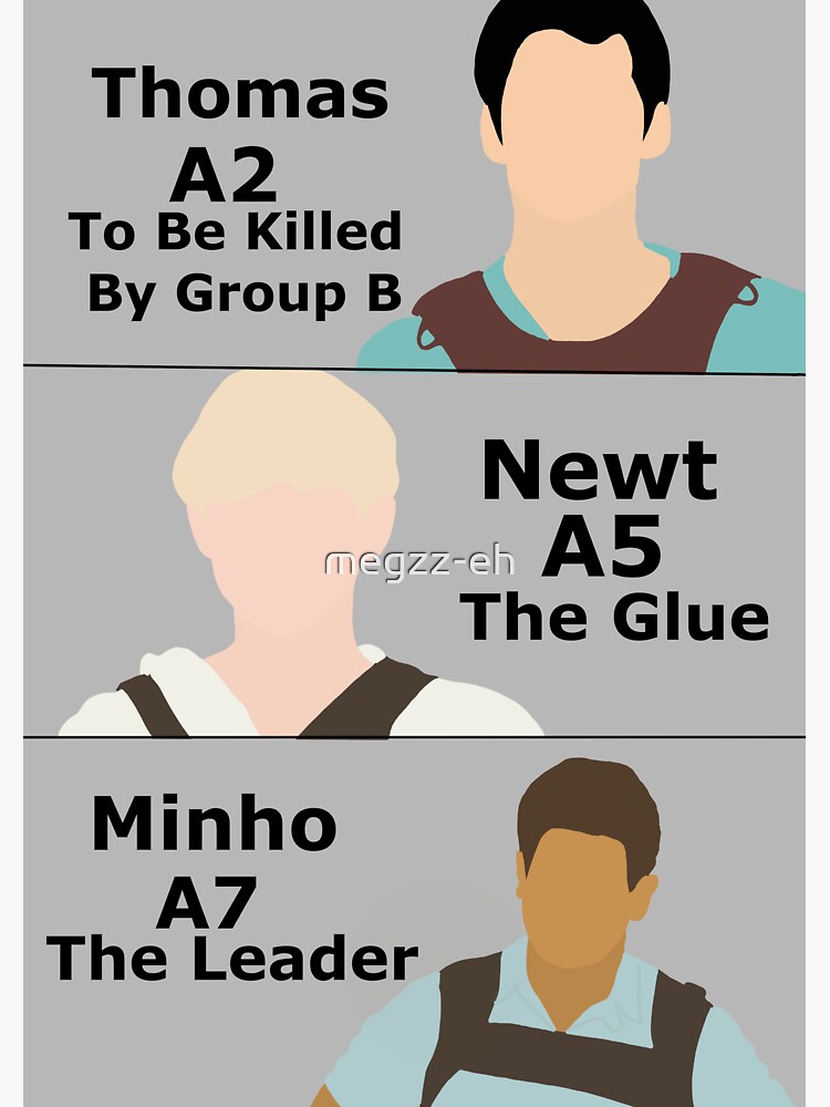 "the maze runner subjects" Sticker by megzzeh Redbubble