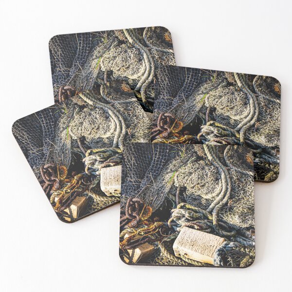 Item preview, Old fishing nets and chains composition  designed and sold by Michael Brewer.
