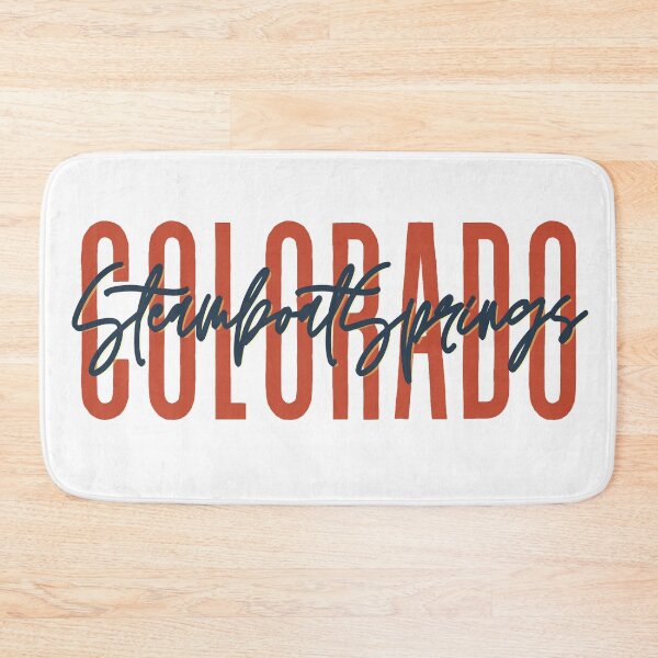 Item preview, Steamboat Springs Colorado // Script Design // State Flag Colors designed and sold by KylieBeth Designs.