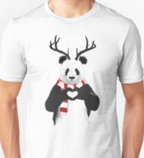 Xmas panda Unisex T-Shirt