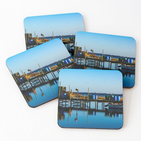 Item preview, Dock scene reflected in the water designed and sold by Michael Brewer.