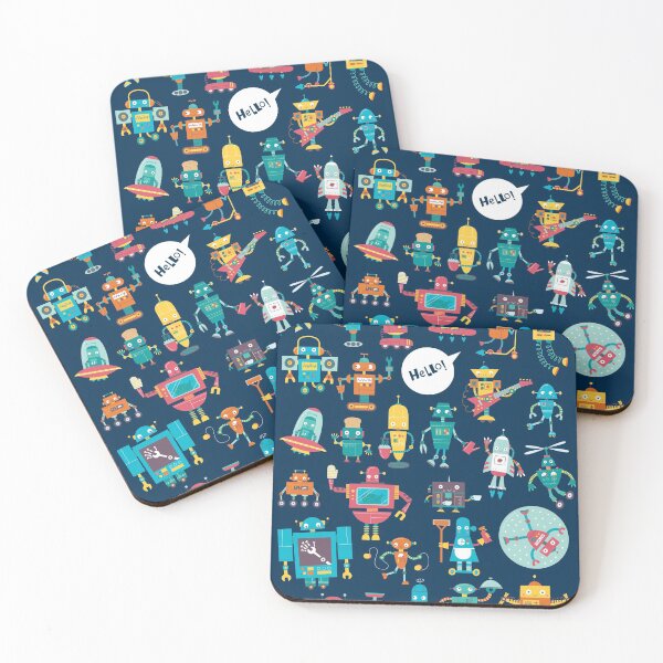 Item preview, Happy Robots! designed and sold by UglyLittleMug.