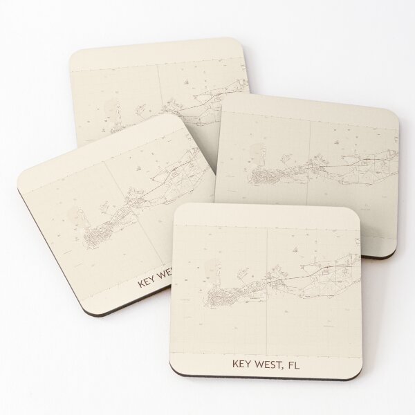 Item preview, Key West, FL Topographical Map Vintage designed and sold by PGHPhotoCo.