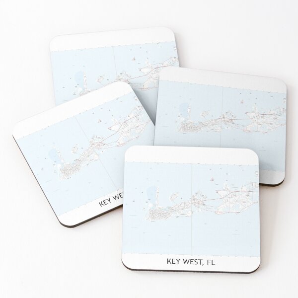 Item preview, Key West, FL Topographical Map Clean designed and sold by PGHPhotoCo.