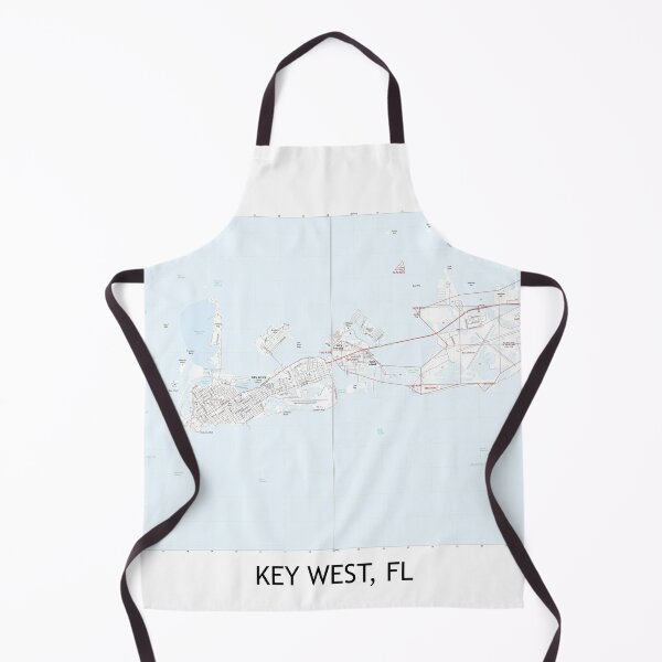 Item preview, Key West, FL Topographical Map Clean designed and sold by PGHPhotoCo.