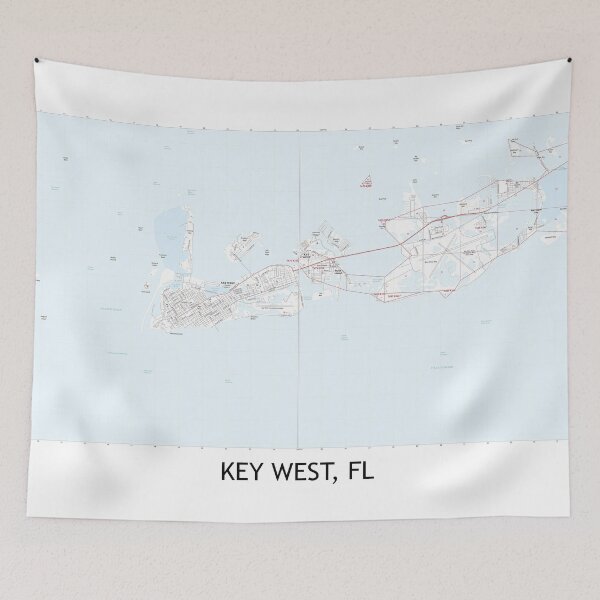 Item preview, Key West, FL Topographical Map Clean designed and sold by PGHPhotoCo.