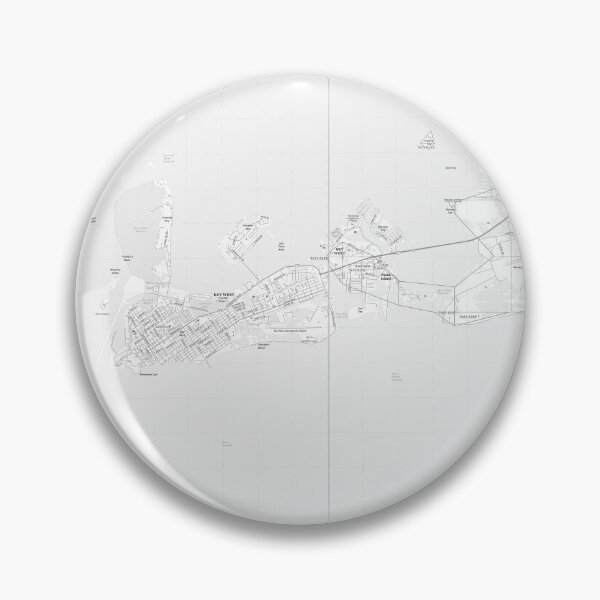 Item preview, Key West, FL Topographical Map Black and White designed and sold by PGHPhotoCo.
