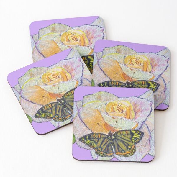 Item preview, Butterfly on a Rose with Transparent Background designed and sold by AliCatOriginals.