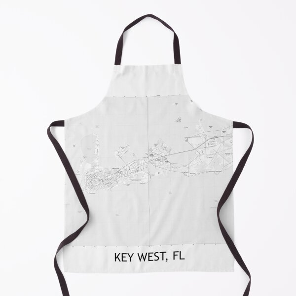 Item preview, Key West, FL Topographical Map Black and White designed and sold by PGHPhotoCo.