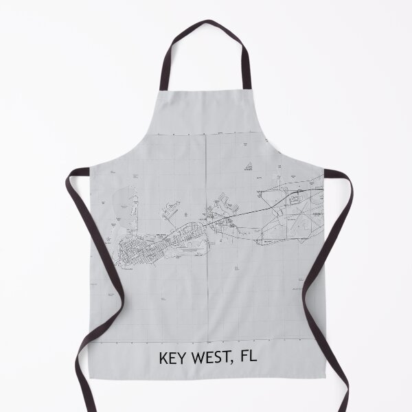 Item preview, Key West, FL Topographical Map Grey designed and sold by PGHPhotoCo.