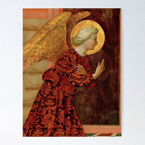 Item preview, The Archangel Gabriel by Masolino da Panicale, 1430 designed and sold by Vintage Wall Art.