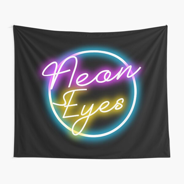 Neon Eyes Tapestry