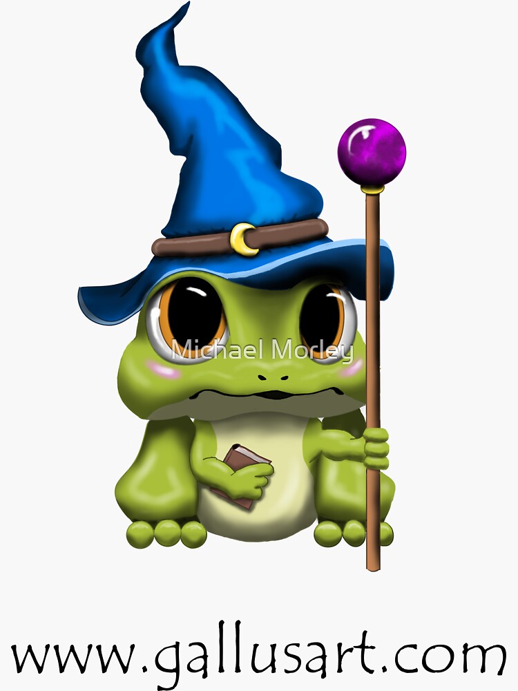 Adorable Frog Wizard - Dungeons and Froggos by GallusArt