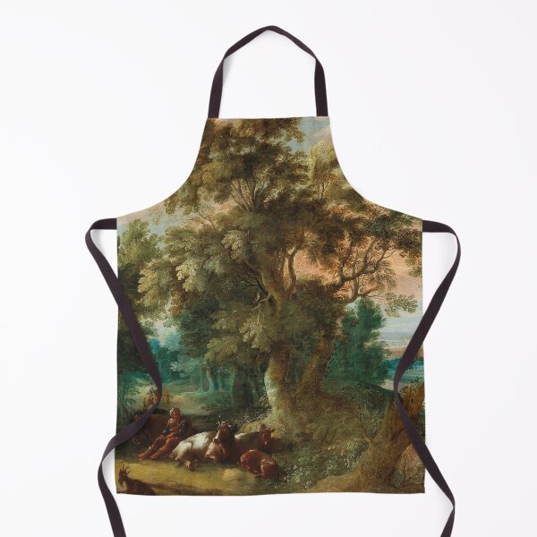 Item preview, Abraham Govaerts (ca. 1589 - 1626) - A wooded landscape with shepherds and their flock designed and sold by VISIBLECREATION.