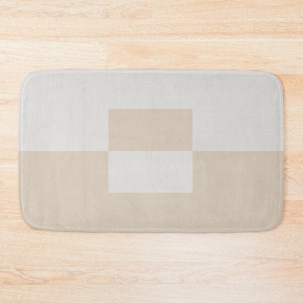 Item preview, Light Beige White Minimal Square Design 2 2021 Color of the Year Uptown Ecru and Gesso White designed and sold by ColorOfTheYears.