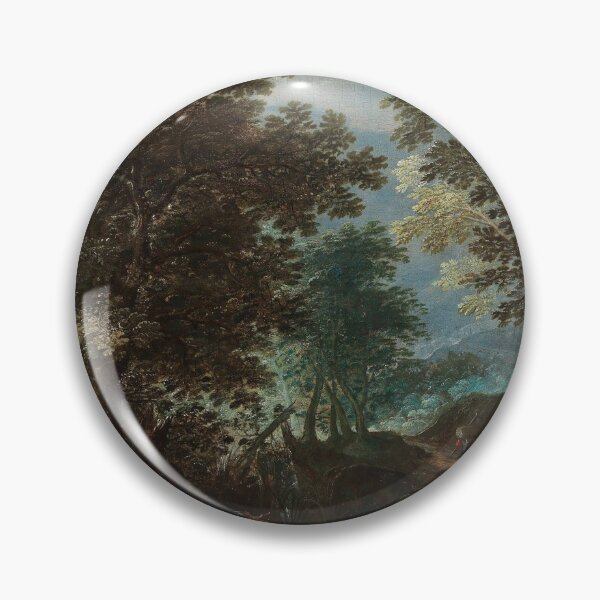 Item preview, Abraham Govaerts (ca. 1589 - 1626) - A wooded landscape with travellers designed and sold by VISIBLECREATION.