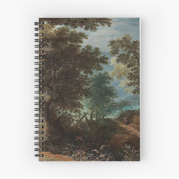 Item preview, Abraham Govaerts (ca. 1589 - 1626) - A wooded landscape with travellers designed and sold by VISIBLECREATION.