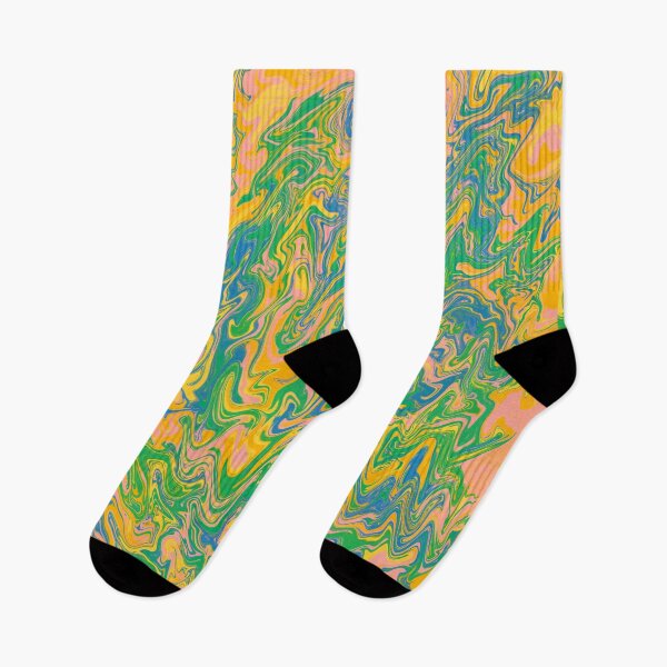 Item preview, Sunflower Fields Dream Vibes Swirl Liquid Abstract Art designed and sold by yourguyjohn.