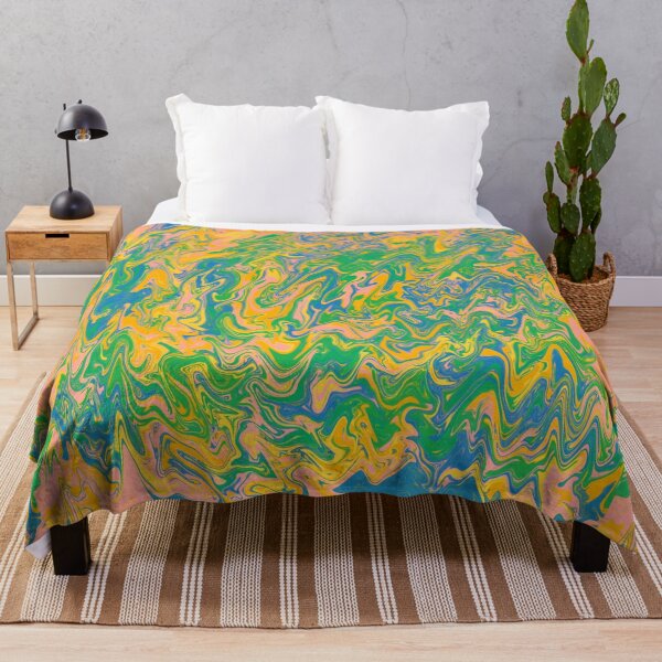 Item preview, Sunflower Fields Dream Vibes Swirl Liquid Abstract Art designed and sold by yourguyjohn.