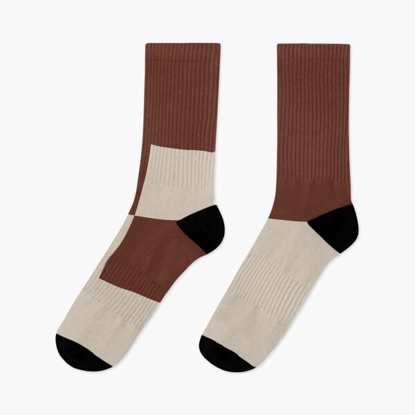 Item preview, Light Beige Reddish Brown Minimal Square Design 2 2021 Color of the Year Uptown Ecru and Terra Rosa designed and sold by ColorOfTheYears.