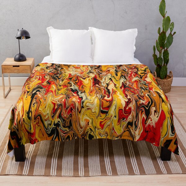 Item preview, Matchstick Fire Dream Vibes Swirl Liquid Abstract Art designed and sold by yourguyjohn.