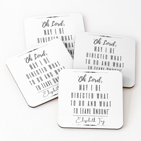 Item preview, Elizabeth Fry Inspirational Historical Quote- “Oh Lord, may I be directed what to do and what to leave undone.” designed and sold by QuoteActually.