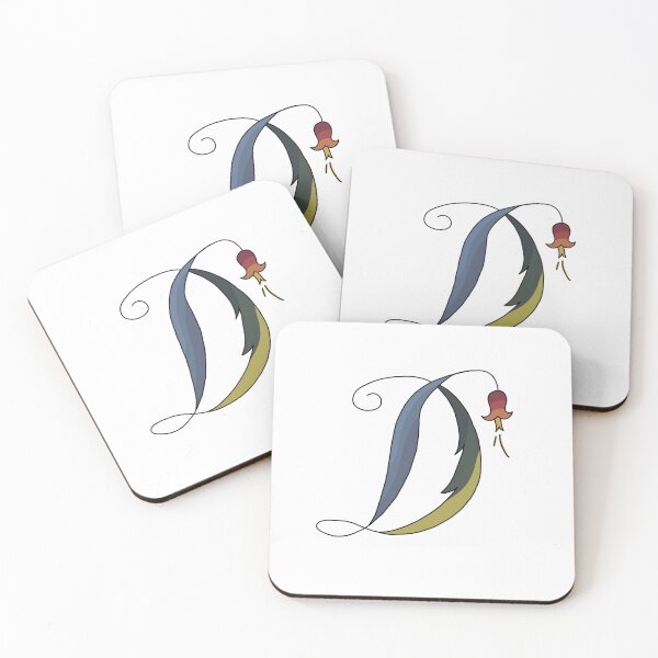 Item preview, Floral letter D designed and sold by Salpisart.