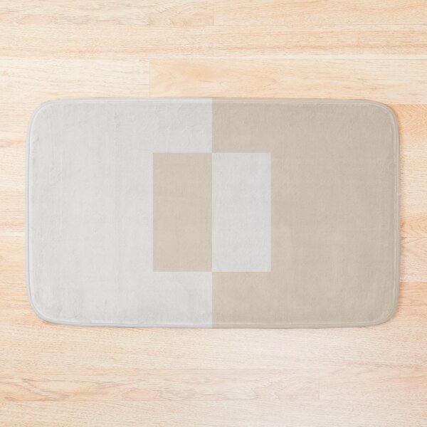Item preview, Light Beige White Minimal Square Design 2021 Color of the Year Uptown Ecru and Gesso White designed and sold by ColorOfTheYears.