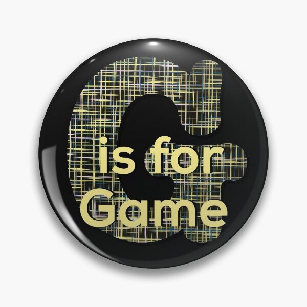 Item preview, Yellow and black grid abstract Letter 'G is for Game’ designed and sold by AMSonArt.