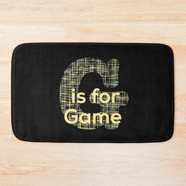 Item preview, Yellow and black grid abstract Letter 'G is for Game’ designed and sold by AMSonArt.