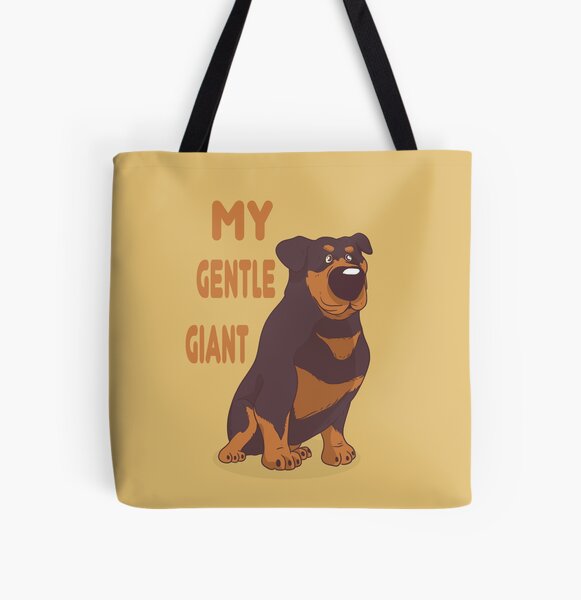 Gentle Giant Duvet Covers Adopt A Dog Big Dogs Dog Slogan Funny Dog Ilovemydog All Over Print Tote Bag