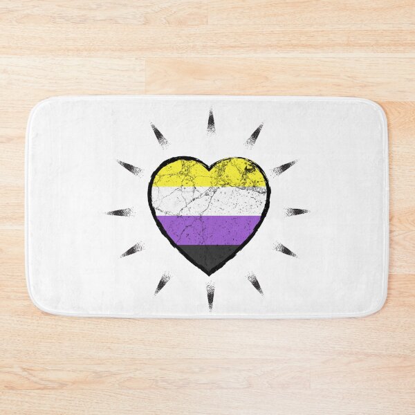 Item preview, Non-binary heart beats for subtle pride | LGBTQ designed and sold by Petra Becker.