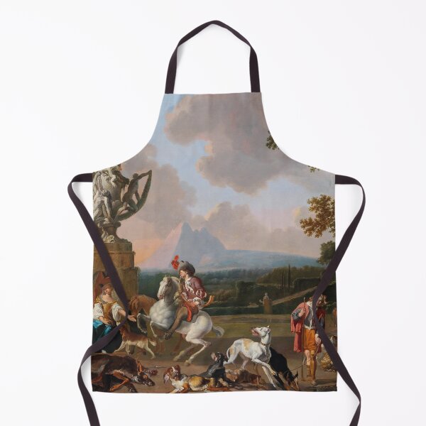 Artikelvorschau, Abraham Hondius, 1660 - Eine Jagdgesellschaft bei einer römischen Ruine entworfen und verkauft von VISIBLECREATION.