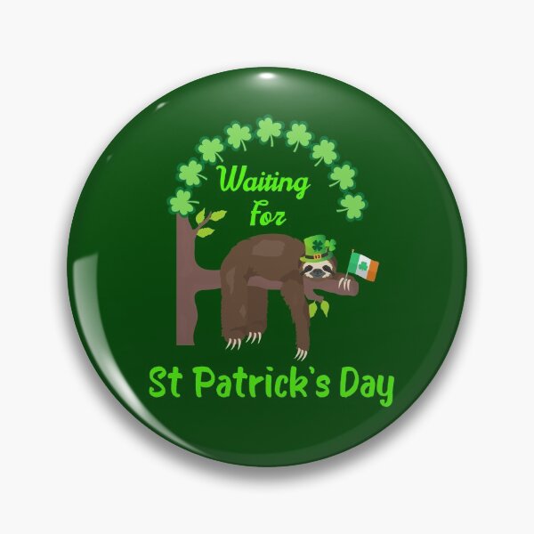 Artikelvorschau, St. Patrick's Day Lustiges irisches Faultier entworfen und verkauft von WoodburyLake.