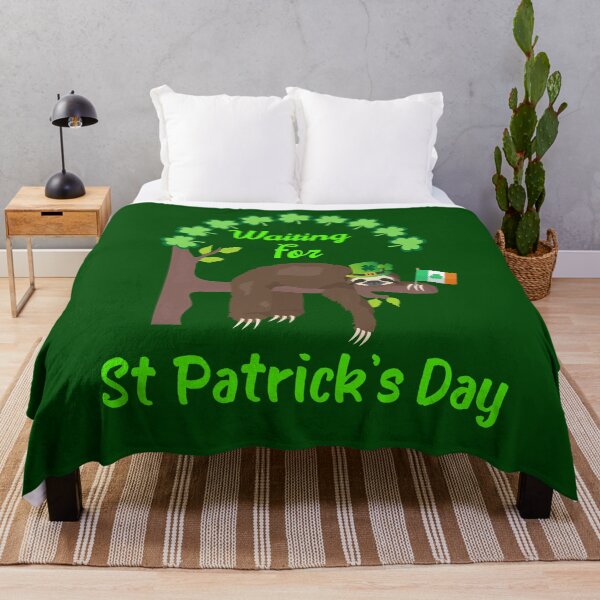 Item preview, St Patrick's Day Funny Irish Sloth designed and sold by WoodburyLake.