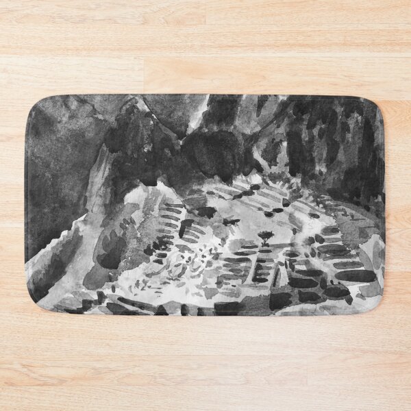 Item preview, Machu Picchu Peru Black and White Watercolor Painting designed and sold by TheJoeyStudio.