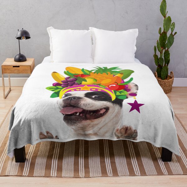 Item preview, Funny French Bulldog with Fruit Crown designed and sold by LaPaoTorres.