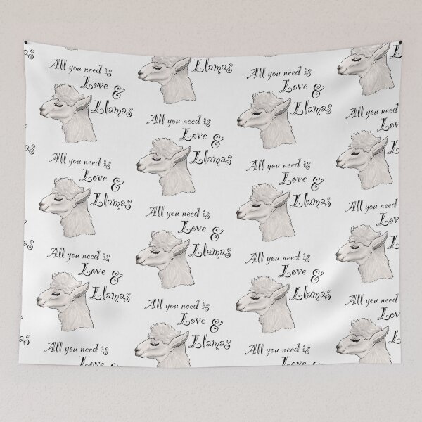 Item preview, All you need is love and llamas designed and sold by GnomelyDragon.
