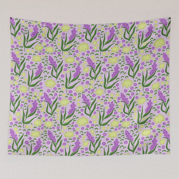 Item preview, Lavender & Weeds Field designed and sold by Rachel Stimpson.