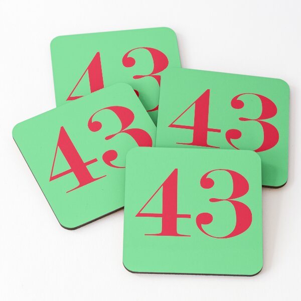 Item preview, NUMBER ---- 43 IN COLOR --- RED designed and sold by solgel47.