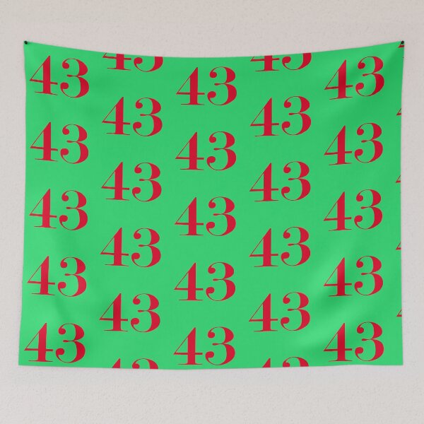 Item preview, NUMBER ---- 43 IN COLOR --- RED designed and sold by solgel47.